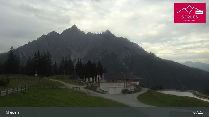 Archiv Foto Webcam Mieders: Rundblick von Bergstation Koppeneck