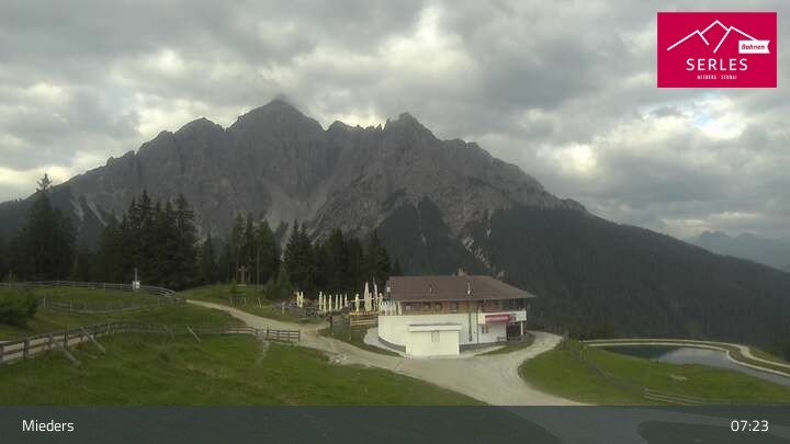 Archiv Foto Webcam Mieders: Rundblick von Bergstation Koppeneck