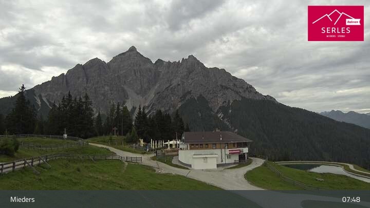 Archived image Webcam Mieders - panoramic view of mountain station Koppeneck