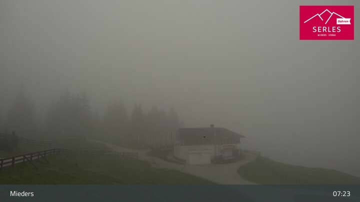 Archiv Foto Webcam Mieders: Rundblick von Bergstation Koppeneck