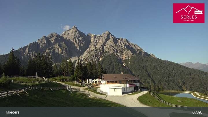 Archiv Foto Webcam Mieders: Rundblick von Bergstation Koppeneck