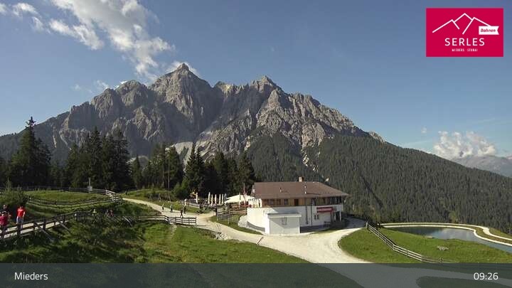 Archiv Foto Webcam Mieders: Rundblick von Bergstation Koppeneck
