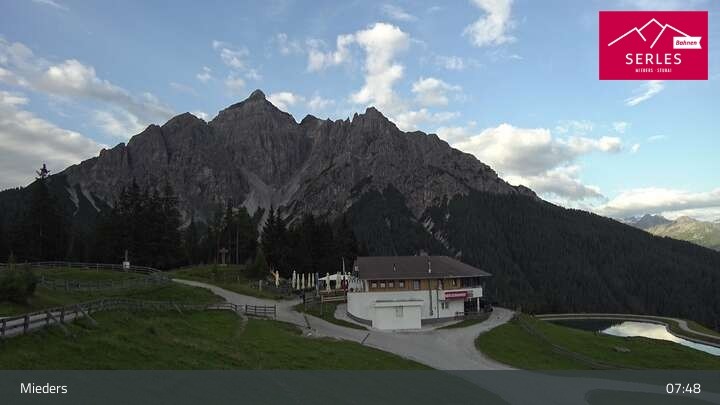 Archiv Foto Webcam Mieders: Rundblick von Bergstation Koppeneck
