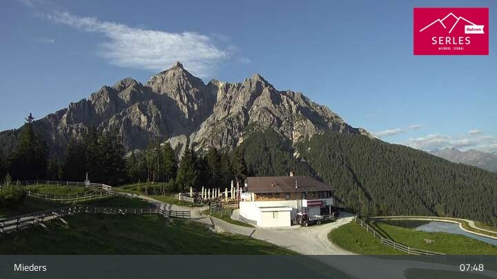Archiv Foto Webcam Mieders: Rundblick von Bergstation Koppeneck