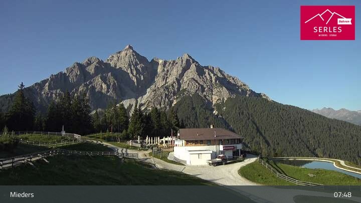 Archiv Foto Webcam Mieders: Rundblick von Bergstation Koppeneck