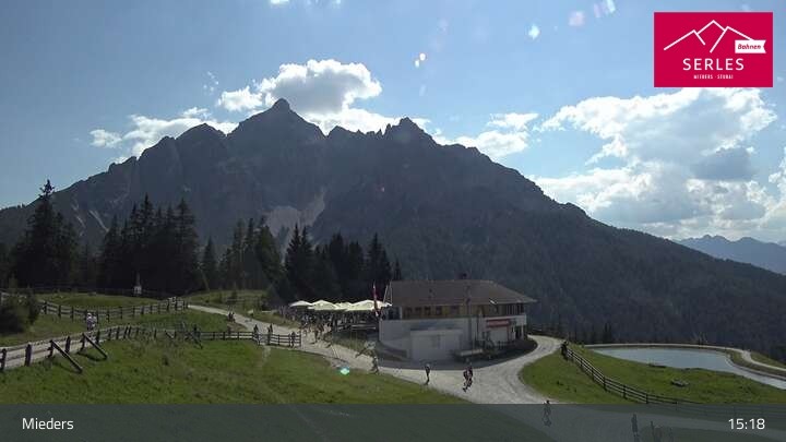 Archiv Foto Webcam Mieders: Rundblick von Bergstation Koppeneck