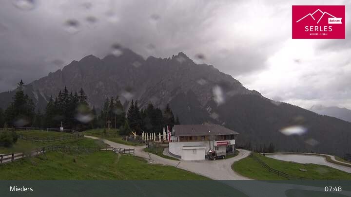 Archiv Foto Webcam Mieders: Rundblick von Bergstation Koppeneck