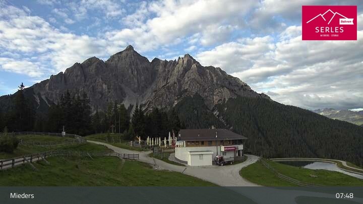 Archiv Foto Webcam Mieders: Rundblick von Bergstation Koppeneck