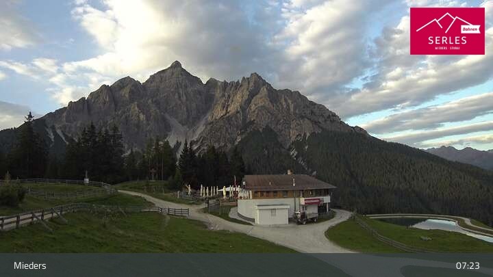 Archiv Foto Webcam Mieders: Rundblick von Bergstation Koppeneck