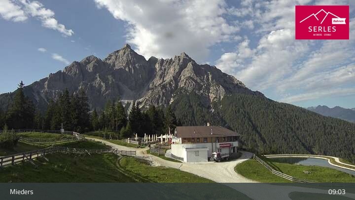 Archiv Foto Webcam Mieders: Rundblick von Bergstation Koppeneck