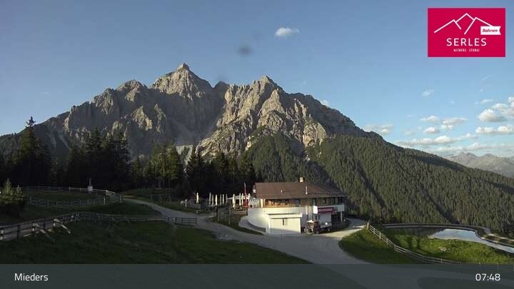 Archiv Foto Webcam Mieders: Rundblick von Bergstation Koppeneck