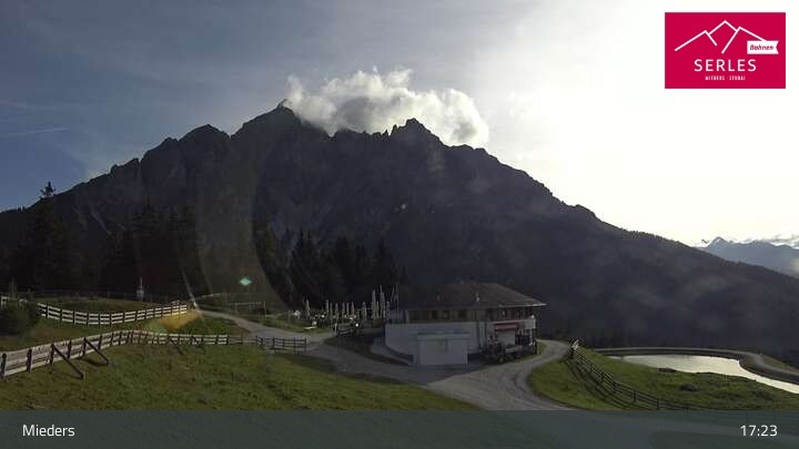 Archived image Webcam Mieders - panoramic view of mountain station Koppeneck