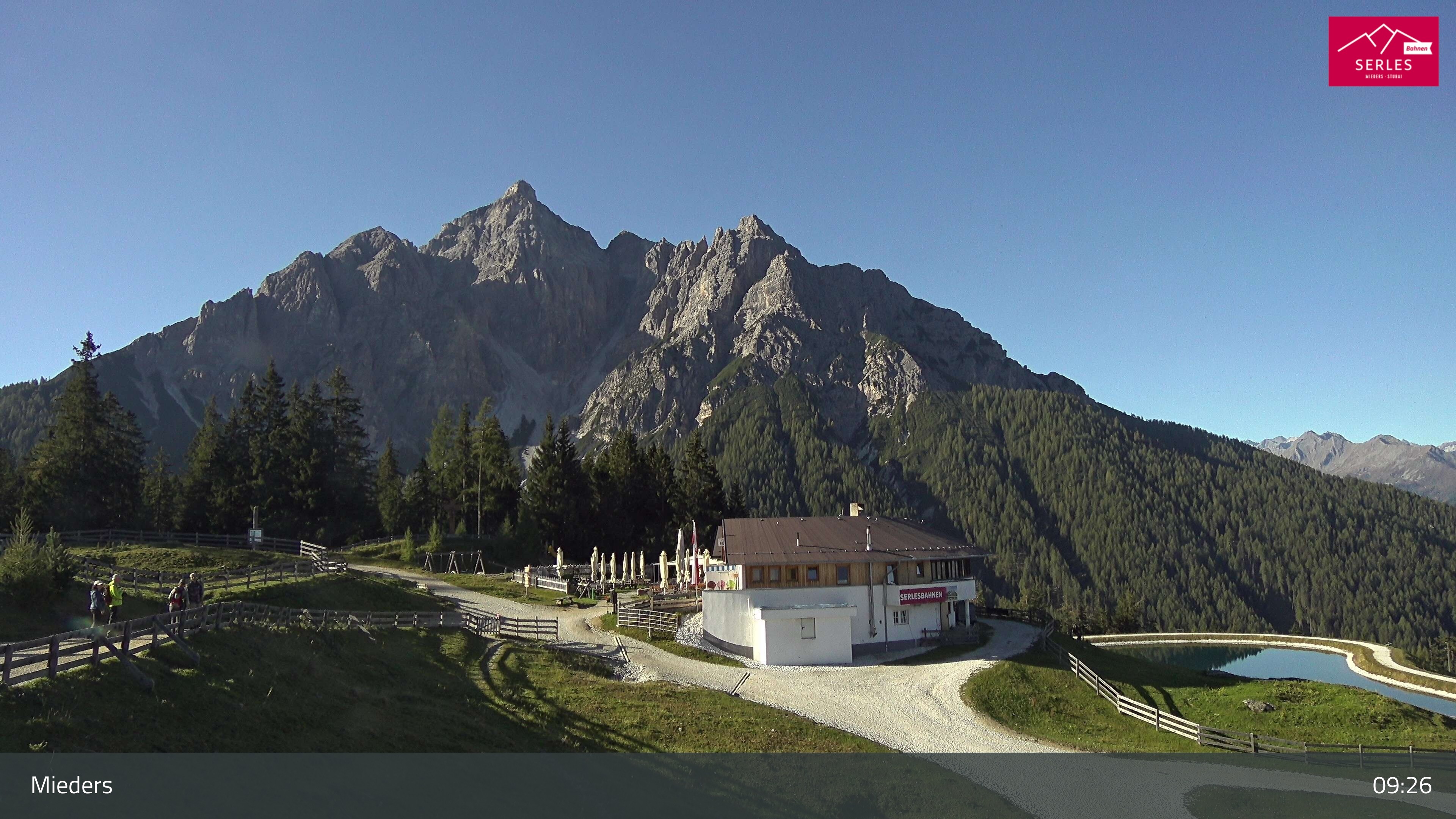 Archiv Foto Webcam Mieders: Rundblick von Bergstation Koppeneck