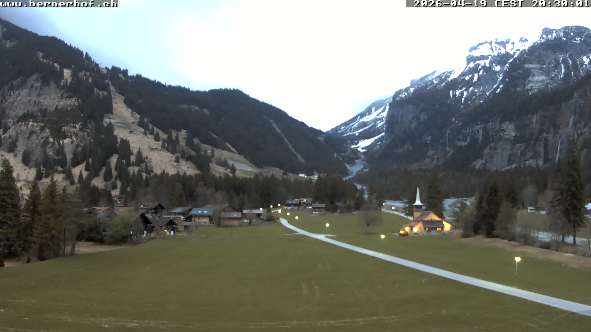 Archived image Webcam View from Hotel Bernerhof