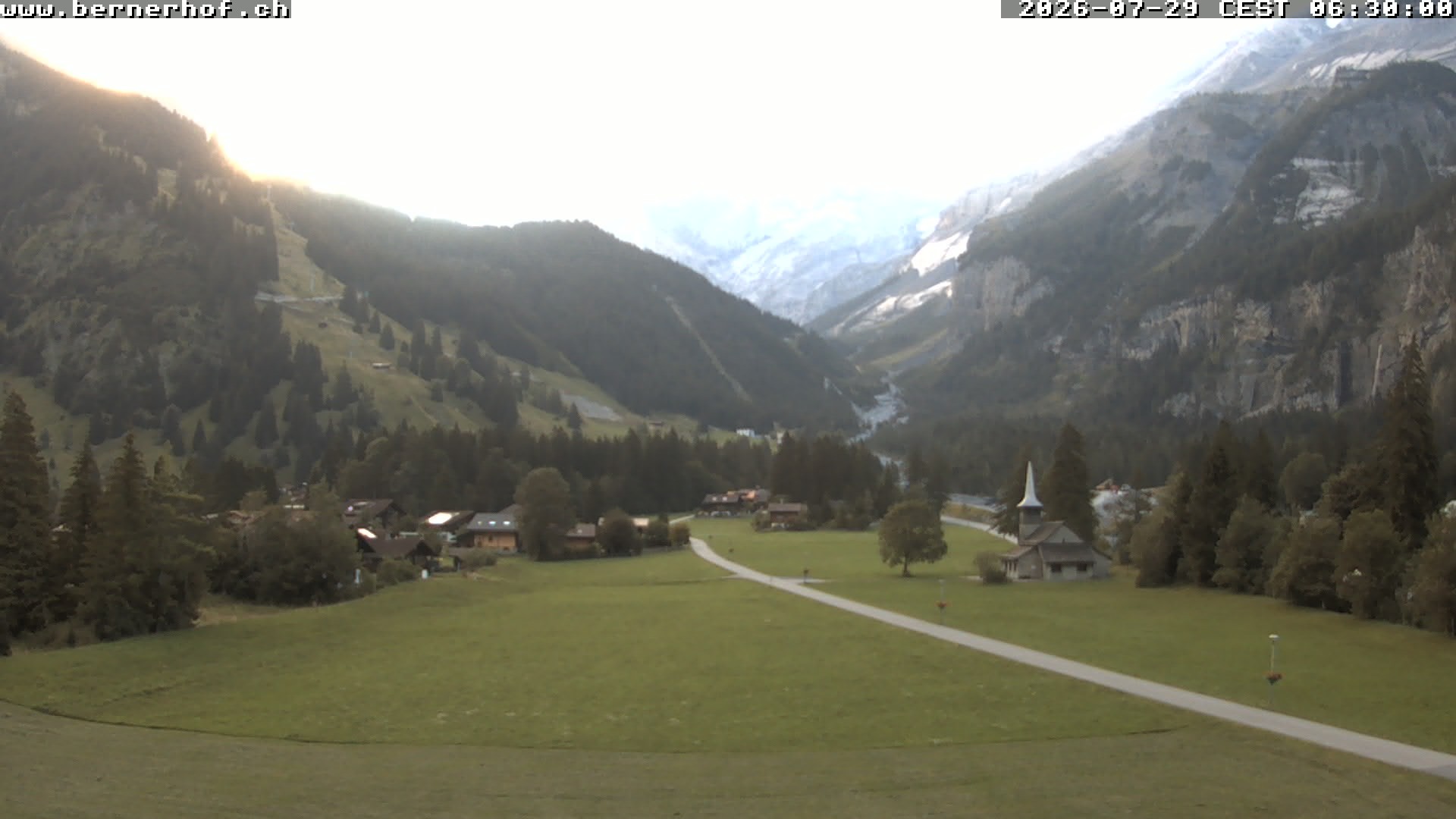 Archived image Webcam View from Hotel Bernerhof