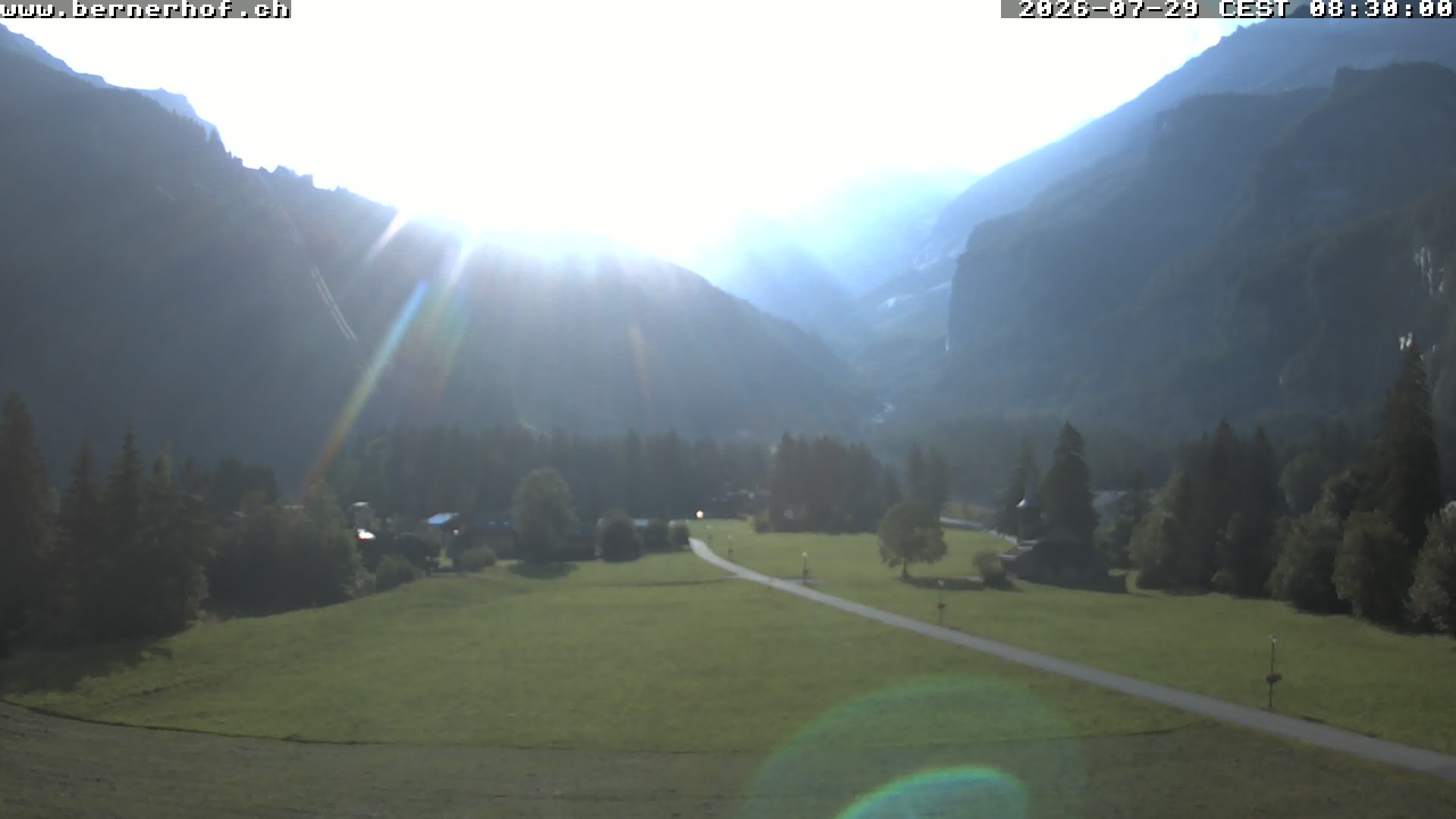 Archived image Webcam View from Hotel Bernerhof