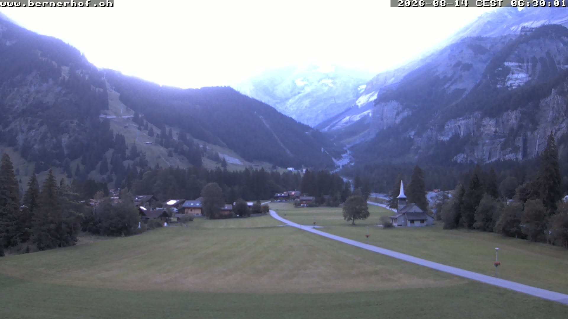 Archived image Webcam View from Hotel Bernerhof