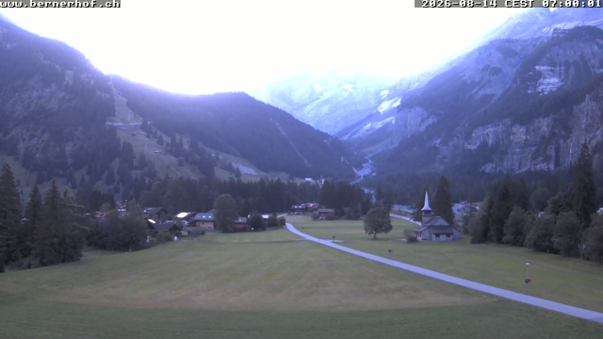 Archived image Webcam View from Hotel Bernerhof