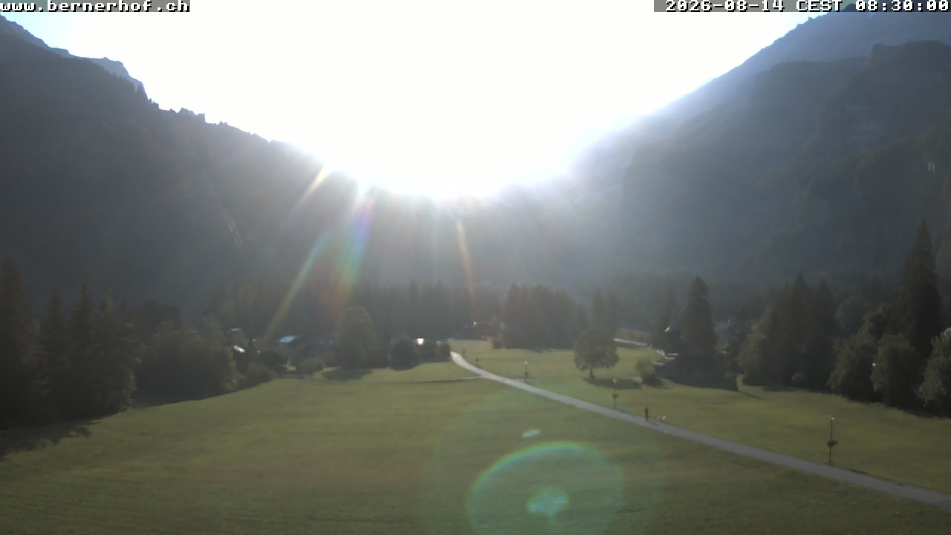 Archived image Webcam View from Hotel Bernerhof