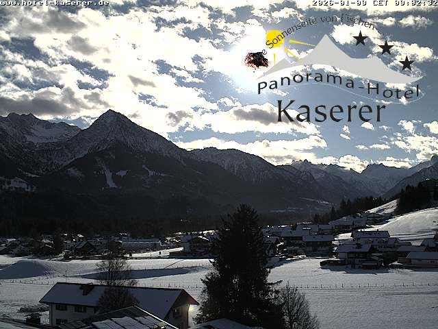 Archiv Foto Webcam Fischen, Hotel Garni Kaserer