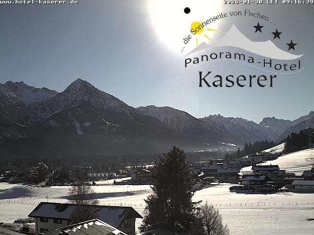 Archiv Foto Webcam Fischen, Hotel Garni Kaserer
