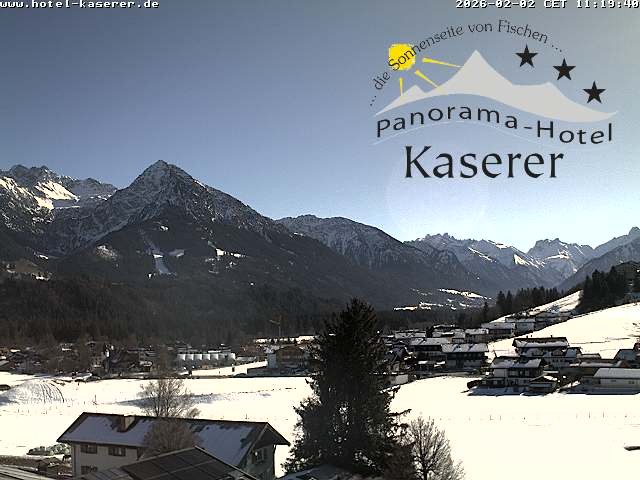 Archiv Foto Webcam Fischen, Hotel Garni Kaserer