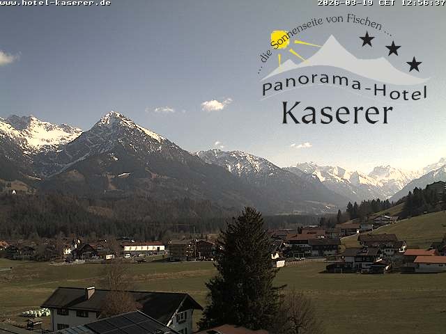 Archiv Foto Webcam Fischen, Hotel Garni Kaserer