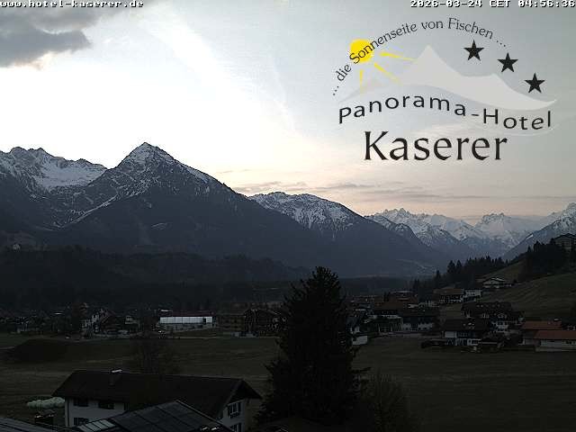 Archived image Webcam Fischen in the Allgäu, Kaserer Hotel