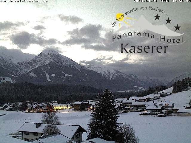 Archived image Webcam Fischen in the Allgäu, Kaserer Hotel