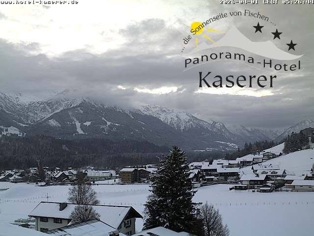 Archived image Webcam Fischen in the Allgäu, Kaserer Hotel