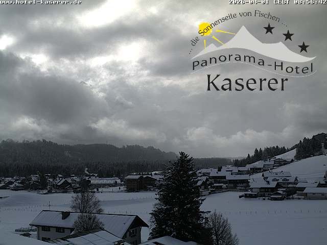 Archived image Webcam Fischen in the Allgäu, Kaserer Hotel