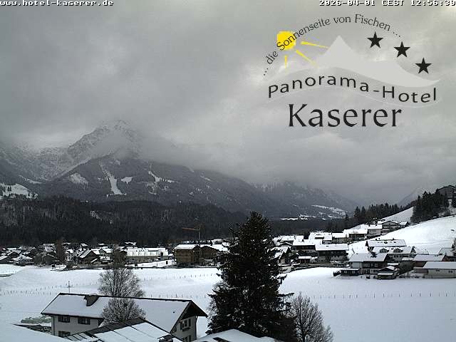 Archived image Webcam Fischen in the Allgäu, Kaserer Hotel