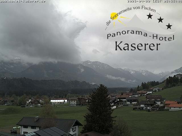Archiv Foto Webcam Fischen, Hotel Garni Kaserer
