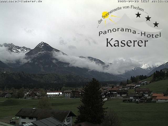 Archiv Foto Webcam Fischen, Hotel Garni Kaserer