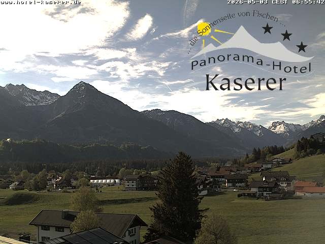Archiv Foto Webcam Fischen, Hotel Garni Kaserer