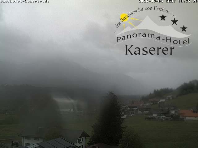 Archived image Webcam Fischen in the Allgäu, Kaserer Hotel
