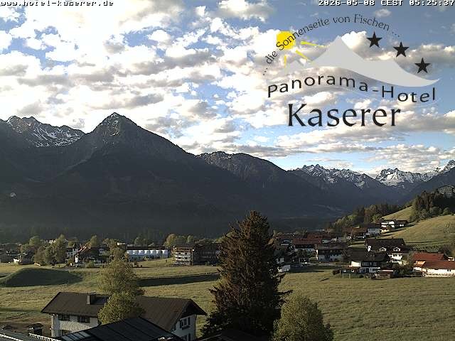 Archiv Foto Webcam Fischen, Hotel Garni Kaserer