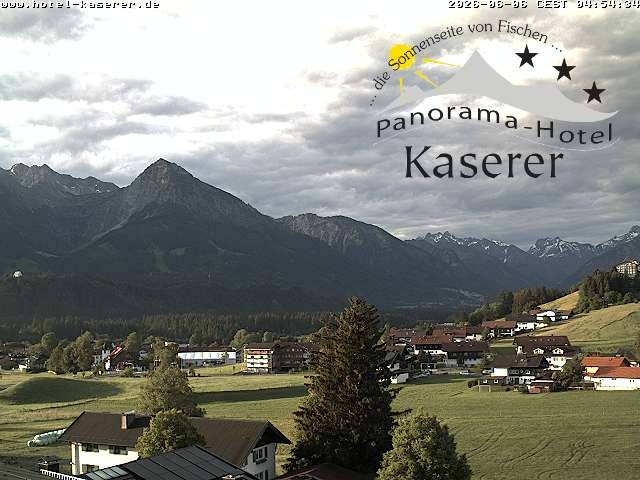 Archived image Webcam Fischen in the Allgäu, Kaserer Hotel