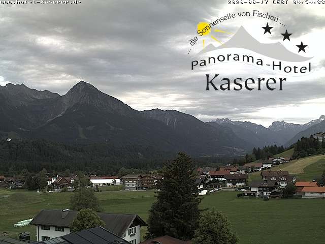 Archived image Webcam Fischen in the Allgäu, Kaserer Hotel
