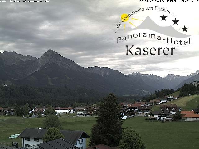 Archived image Webcam Fischen in the Allgäu, Kaserer Hotel