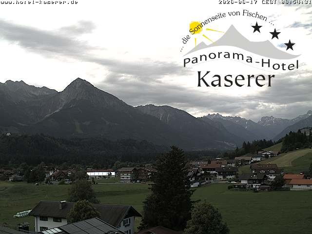 Archived image Webcam Fischen in the Allgäu, Kaserer Hotel