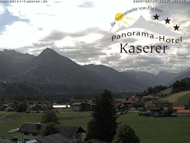 Archived image Webcam Fischen in the Allgäu, Kaserer Hotel