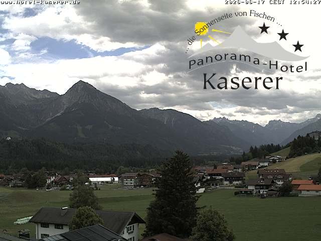 Archived image Webcam Fischen in the Allgäu, Kaserer Hotel