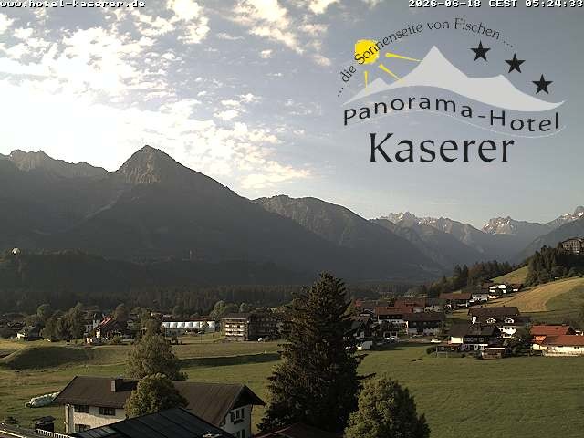 Archiv Foto Webcam Fischen, Hotel Garni Kaserer