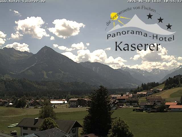 Archiv Foto Webcam Fischen, Hotel Garni Kaserer
