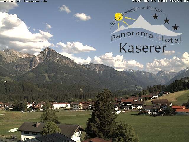 Archiv Foto Webcam Fischen, Hotel Garni Kaserer