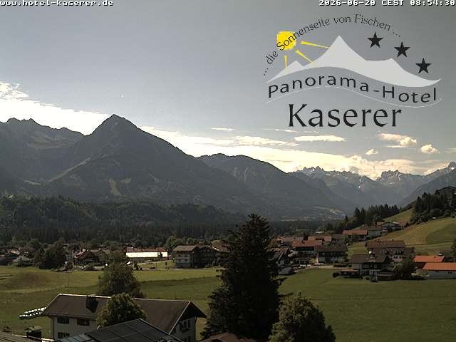 Archiv Foto Webcam Fischen, Hotel Garni Kaserer