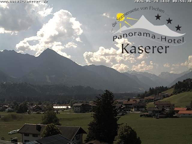 Archiv Foto Webcam Fischen, Hotel Garni Kaserer