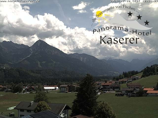Archived image Webcam Fischen in the Allgäu, Kaserer Hotel