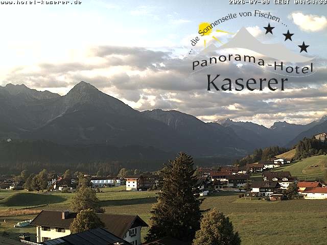Archiv Foto Webcam Fischen, Hotel Garni Kaserer